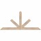 Ekena Millwork Saratoga Smooth Timber Gable Bracket, Douglas Fir, 60"W x 27"H x 3 1/2"D x 3 1/2"F, 11/12 Pitch GBW060X27X0404SAR00SDF - alternate 1